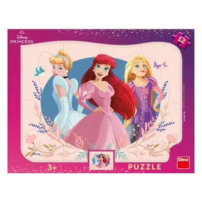 Puzzle deskové Princezny 12 dílků