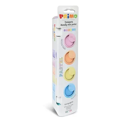 PRIMO PASTEL Temperové barvy v kelímcích, 6 x 25ml