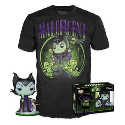 Funko POP & Tee: Disney Villains - Maleficent (velikost trička L)