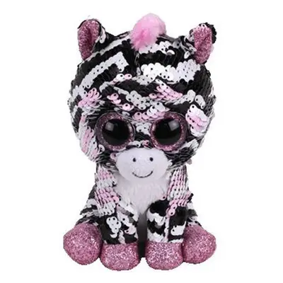 TY Beanie Boos flitrový ZOEY - zebra 15 cm