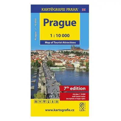 Prague - Map of Tourist Attractions /1:10 tis.