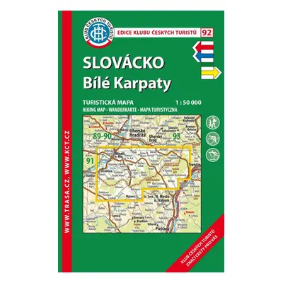 KČT 92 Slovácko, Bílé Karpaty 1:50 000/ 9. vydání 2023