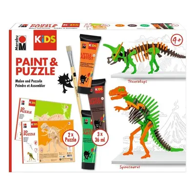 Marabu KiDS Little Artist Paint&Puzzle - Dino