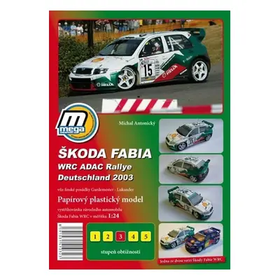 Škoda Fabia WRC ADAC Rallie Deutschland 2003/papírový model - Michal Antonický