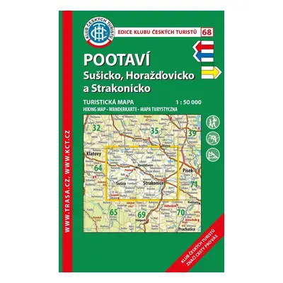 KČT 68 Pootaví, Sušicko, Horažďovicko 1:50 000 / turistická mapa