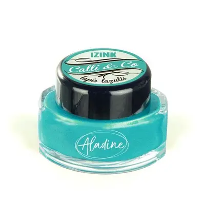 Kaligrafický inkoust Aladine IZINK CALLI & CO - metalický blankytně modrý, 15 ml