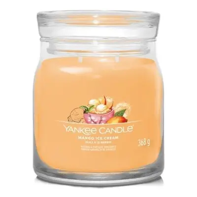 YANKEE CANDLE Mango Ice Cream svíčka 368g / 2 knoty (Signature střední)