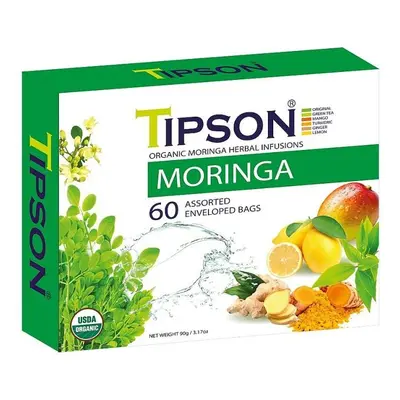 Čaj TIPSON BIO Moringa kazeta 60 ks x 1,5g