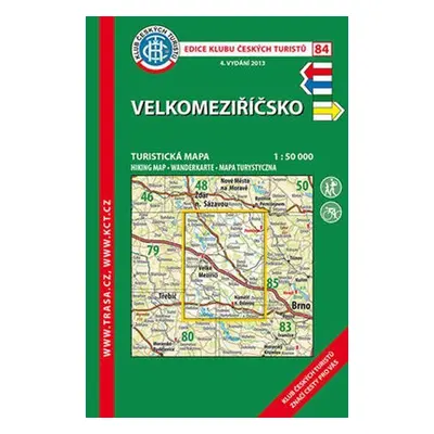 Velkomeziříčsko /KČT 84 1:50T Turistická mapa