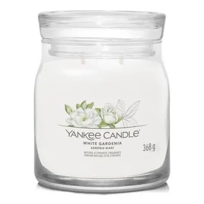 YANKEE CANDLE White Gardenia svíčka 368g / 2 knoty (Signature střední)