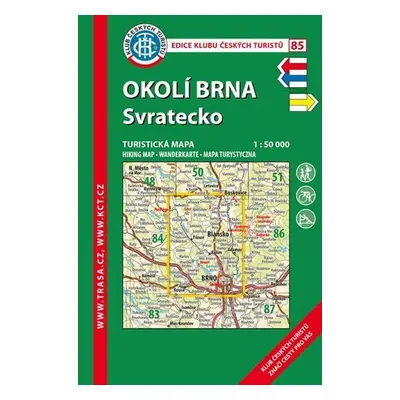 Okolí Brna, Svratecko /KČT 85 1:50T Turistická mapa