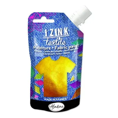 Textilní barva IZINK Textile - zlatá, 80 ml