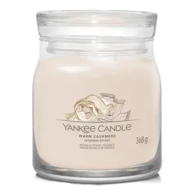 YANKEE CANDLE Warm Cashmere svíčka 368g / 2 knoty (Signature střední)