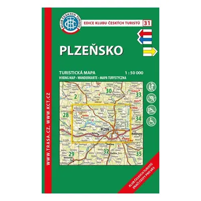 KČT 31 Plzeňsko 1:50 000/turistická mapa