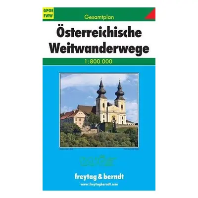 GPOEFWW Österreichische Wei Gesamtplan 1:800 000 / turistická mapa