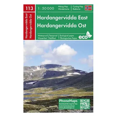 PMN 113 Hardangervidda East 1:50 000