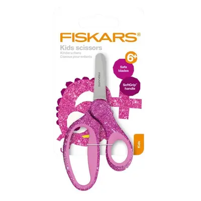 Fiskars Dětské nůžky se třpytkami - růžové 13 cm