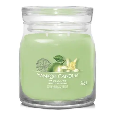 YANKEE CANDLE Vanilla Lime svíčka 368g / 2 knoty (Signature střední)