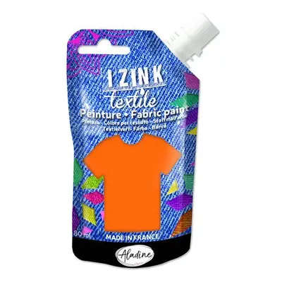 Textilní barva IZINK Textile - oranžová, 80 ml