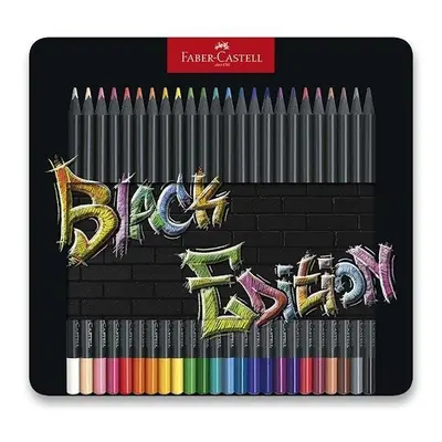 Faber - Castel Black Edition Pastelky v plechové krabičce 24 ks