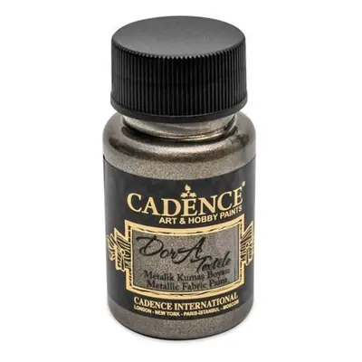 Metalická barva na textil Cadence Dora Textile - antracit / 50 ml