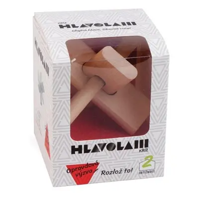 Dřevěný hlavolam - Kříž - Alltoys