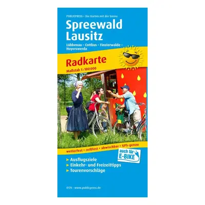 Spreewald-Lausitz 1:100 000 / cyklistická mapa