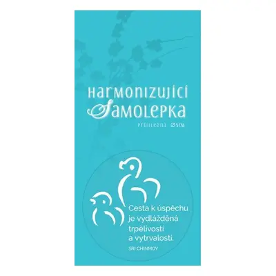 Harmonizující samolepka průhledná "Cesta k úspěchu je vydlážděná trpělivostí a vytrvalostí." prů