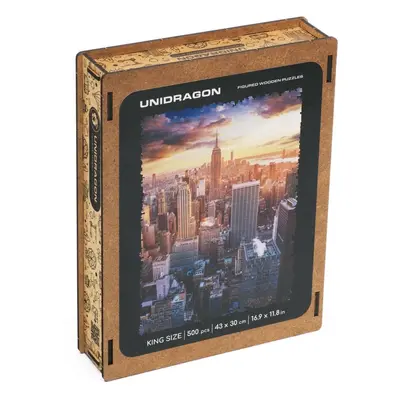 Unidragon dřevěné puzzle - Ranní New York velikost L