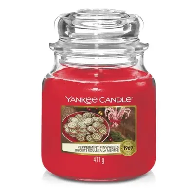 YANKEE CANDLE Peppermint Pinwheels svíčka 411g