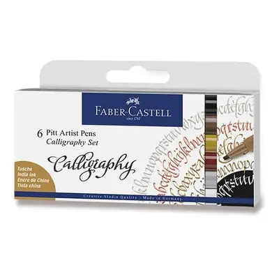 Faber - Castell Popisovač Pitt Artist Pen Caligraphy 6 ks