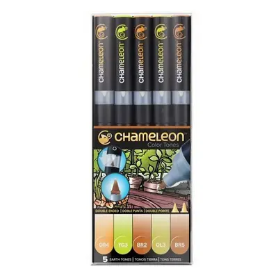 Set Chameleon tónovací fixy, 5ks - zemité tóny