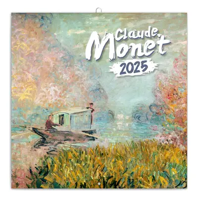 NOTIQUE Poznámkový kalendář Claude Monet 2025, 30 x 30 cm