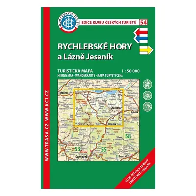 KČT 54 Rychlebské hory 1:50 000 / turistická mapa