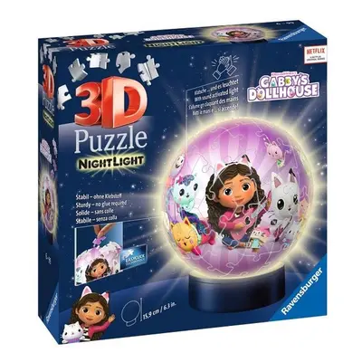 3D Puzzle-Ball: Gabby’s Dollhouse 72 dílků (noční edice)