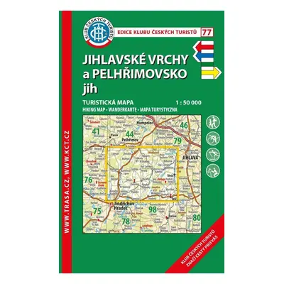 KČT 77 Jihlavské vrchy a Pelhřimovsko jih 1:50 000/ 6.vydání 2021