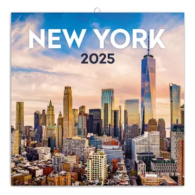 NOTIQUE Poznámkový kalendář New York 2025, 30 x 30 cm