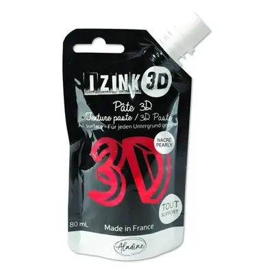 Reliéfní pasta 3D IZINK - tulip, perleťová červená, 80 ml