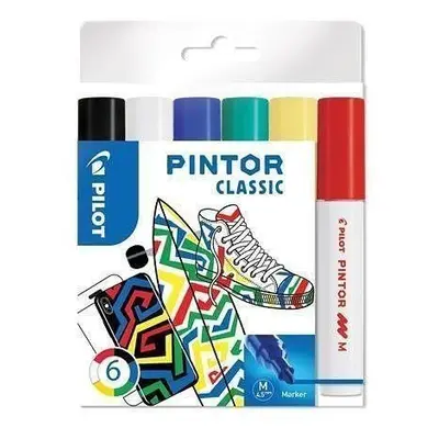 PILOT Pintor Medium Sada akrylových popisovačů 1,5-2,2mm - Classic 6 ks