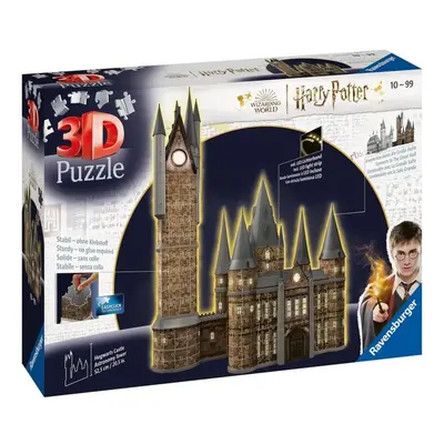 Ravensburger Puzzle 3D Harry Potter: Bradavický hrad - Astronomická věž 540 dílků (noční edice)