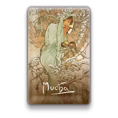 Magnet Alfons Mucha – Zima, 54 × 85 mm