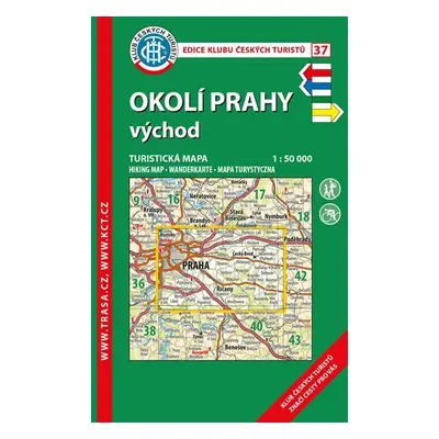 KČT 37 Okolí Prahy východ 1:50 000/turistická mapa