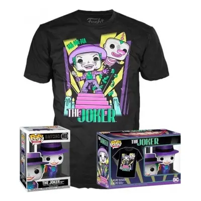 Funko POP & Tee: Joker w/Speaker - velikost trička M