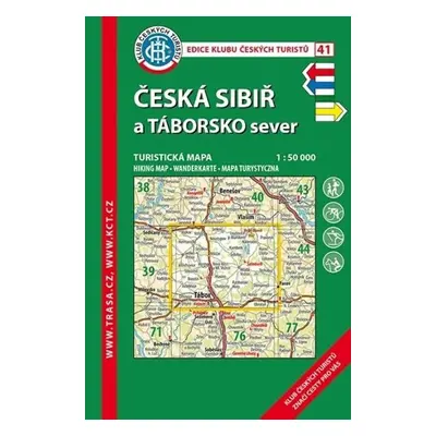 Česká Sibiř a Táborsko sever 1:50 000/KČT 41 Turistická mapa