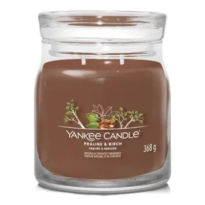 YANKEE CANDLE Praline & Birch svíčka 368g / 2 knoty (Signature střední)