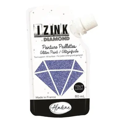 Diamantová barva IZINK Diamond - modrá, 80 ml