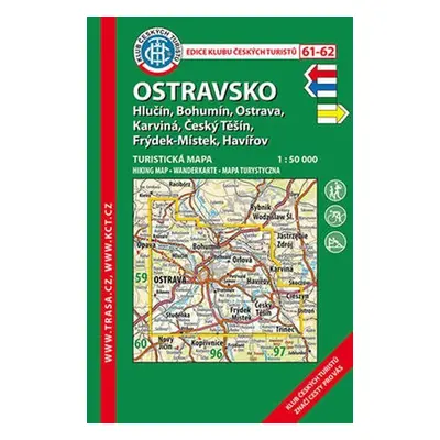 Ostravsko /KČT 61-62 1:50T Turistická mapa