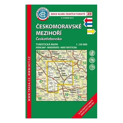 Českomoravské mezihoří /KČT 49 1:50T Turistická mapa