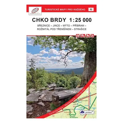 Brdy CHKO 1:25 000 / 52 Turistické mapy pro každého, 4. vydání