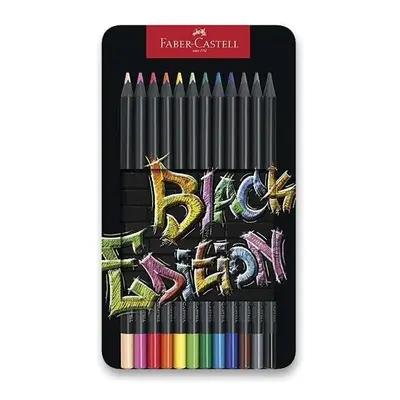 Faber - Castel Black Edition Pastelky v plechové krabičce 12 ks